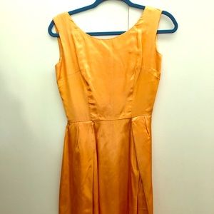 True vintage Orange Betty Draper cocktail dress